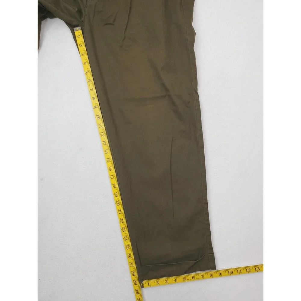 Vintage Polo Ralph Lauren Pants Mens 36x30 Green Hammond Pleated Chino Relaxed